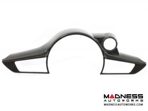 Alfa Romeo Stelvio Steering Wheel Trim - Carbon Fiber - Main Center Trim Piece - QV Model